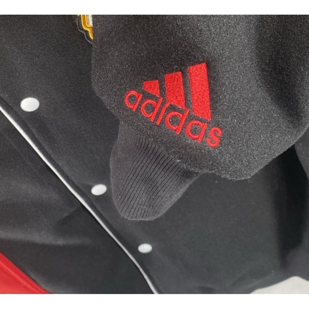 Adidas Varsity College Bomber Jacket Golden Lions Pine UAPB Arkansas Large C133 - Picture 6 of 11